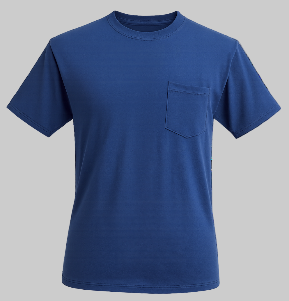SHORT SLEEVE POCKET TEE NAVY