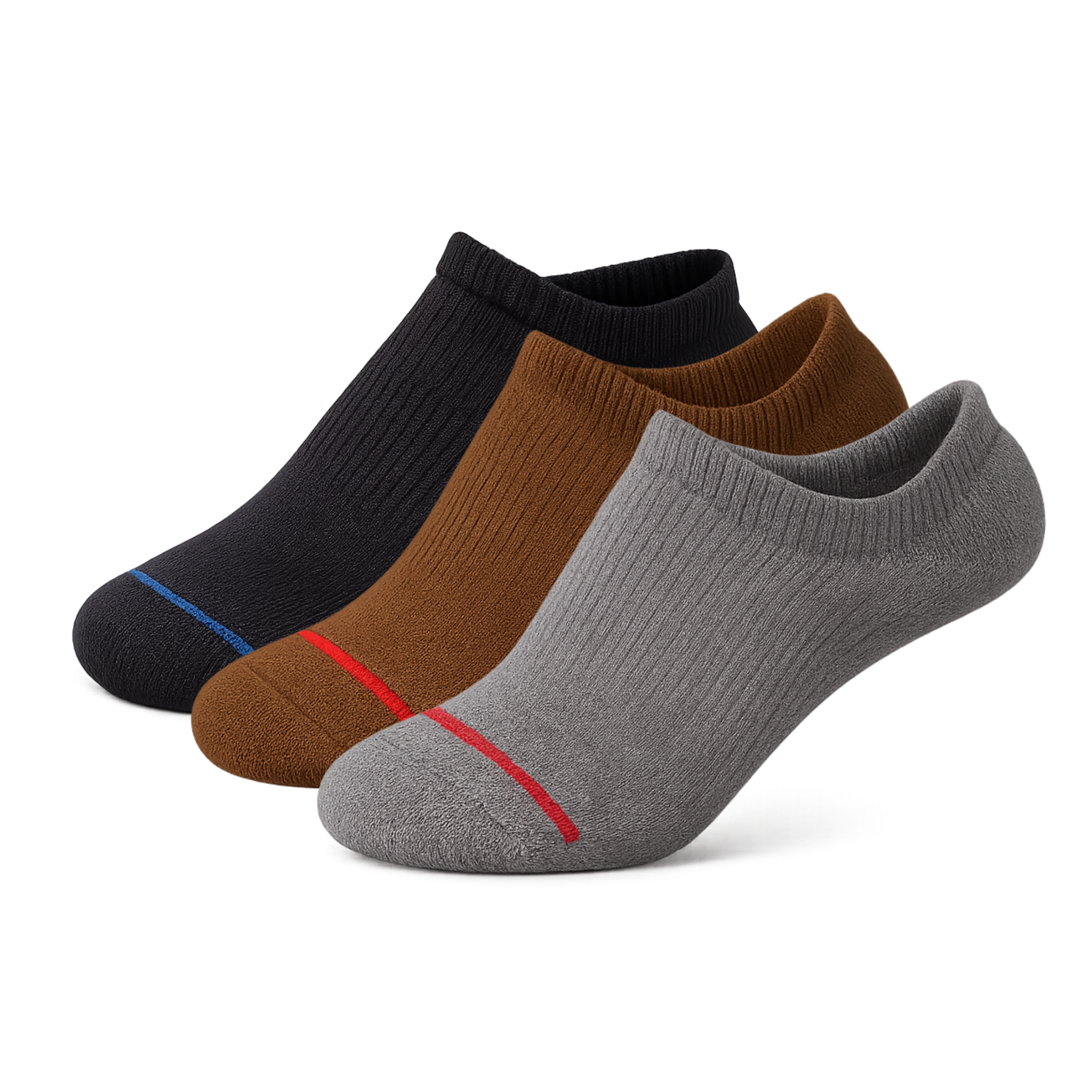 3 PACK GHOST SOCK, MULTI COLOR