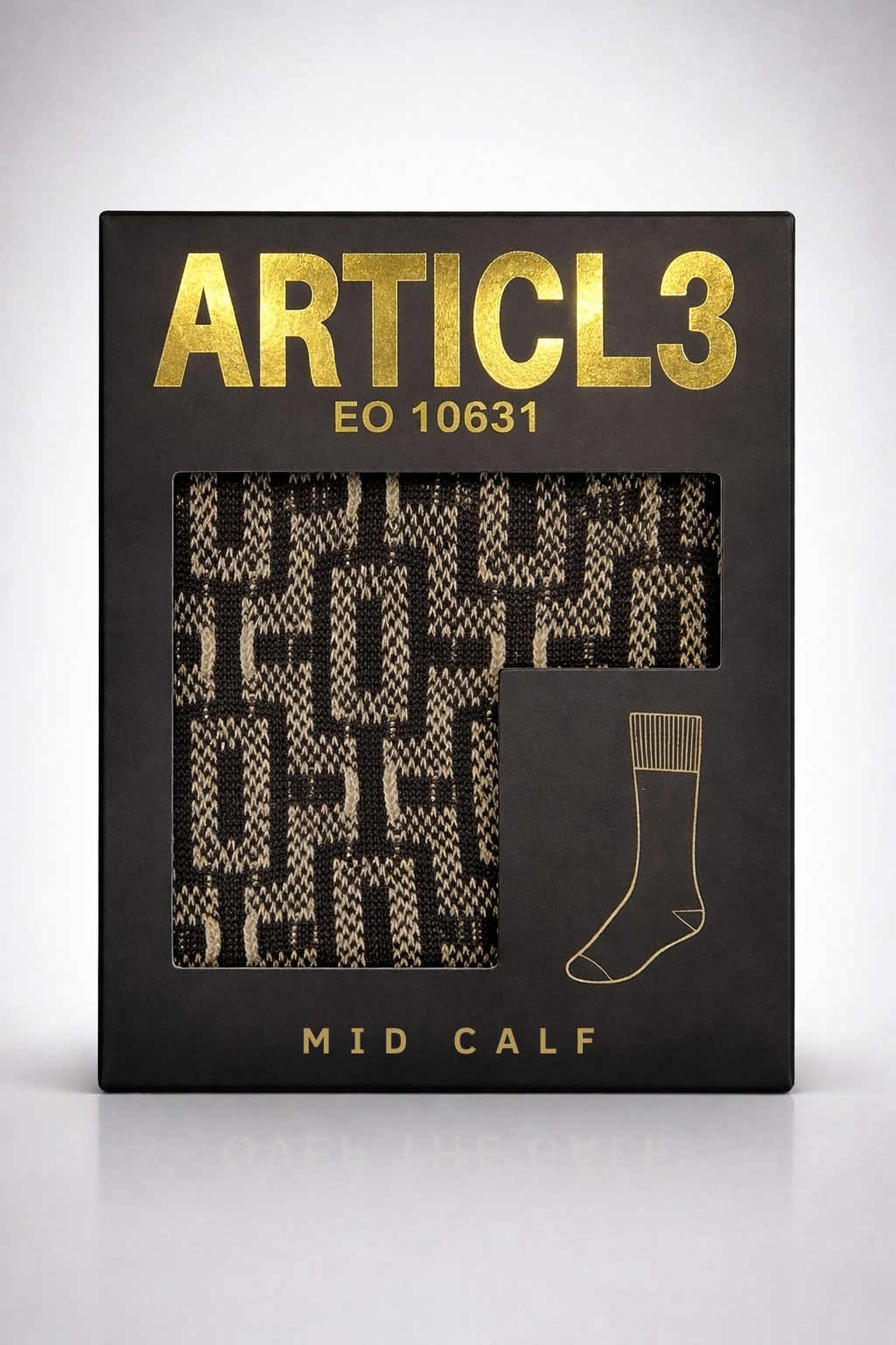 WALT GEOMETRIC MID CALF SOCK