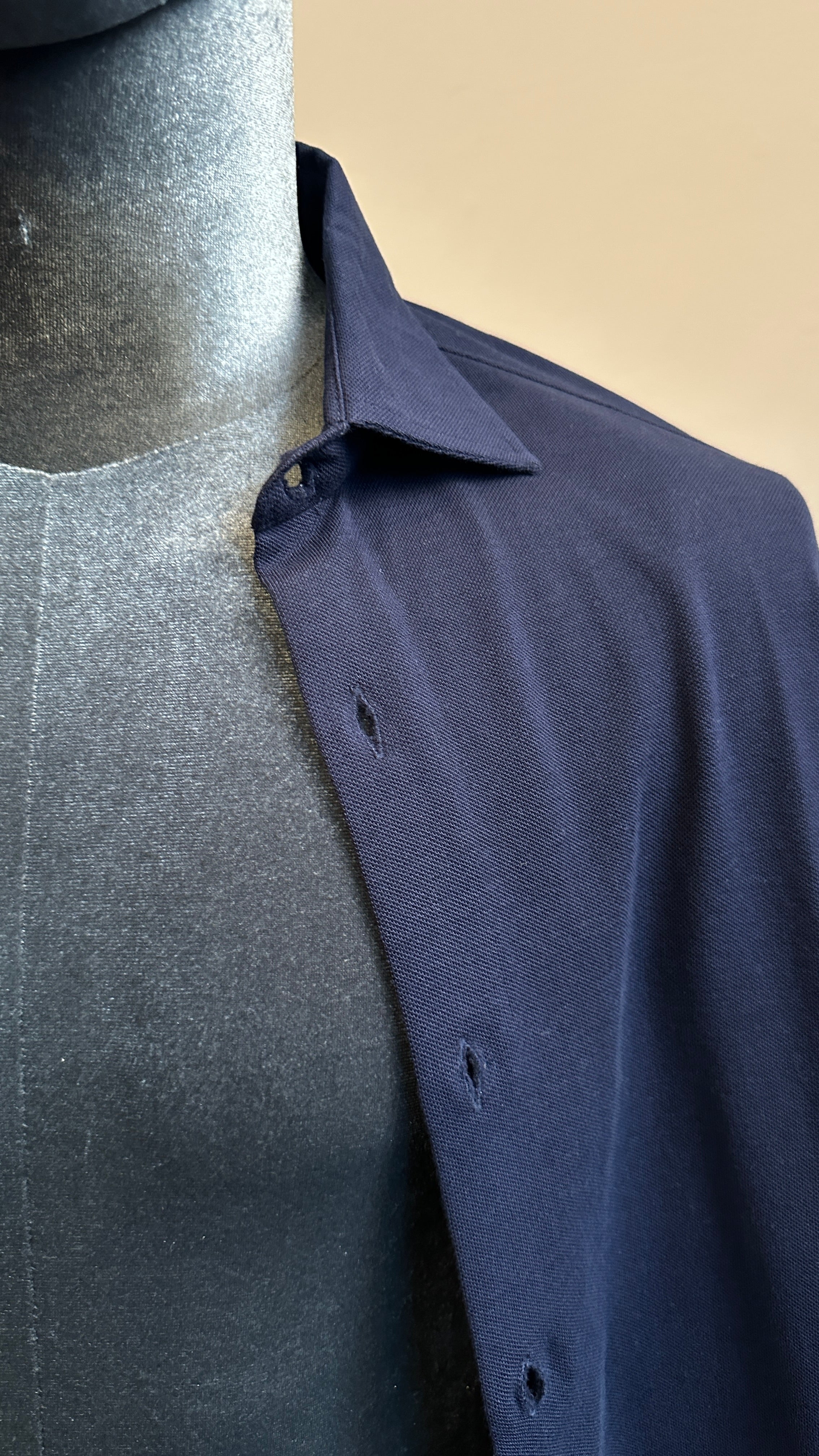 CAPTAIN SHIRT LONG SLV PIQUE COTTON