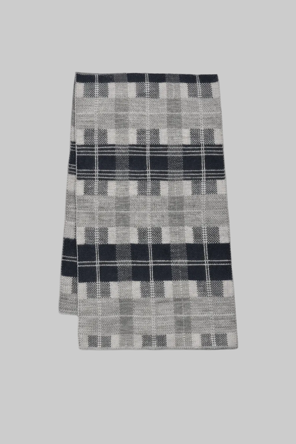 CHECKERBOARD BABY ALPACA SCARF