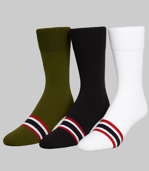 3 PACK 1/4 CALF SPORT SOCK MULTI COLOR