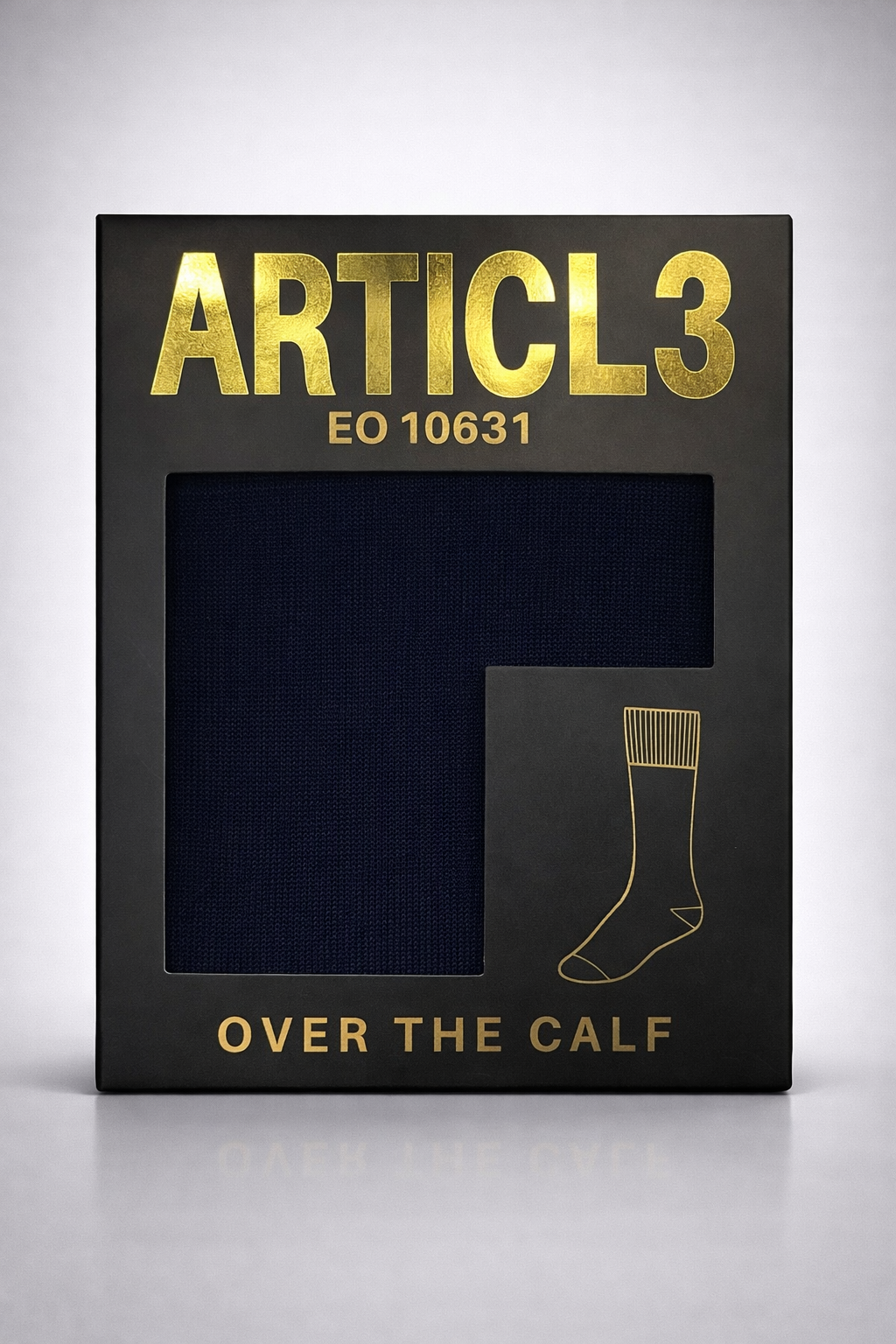 ABRAHAM 1X1 SHADOW RIB OTC SOCK