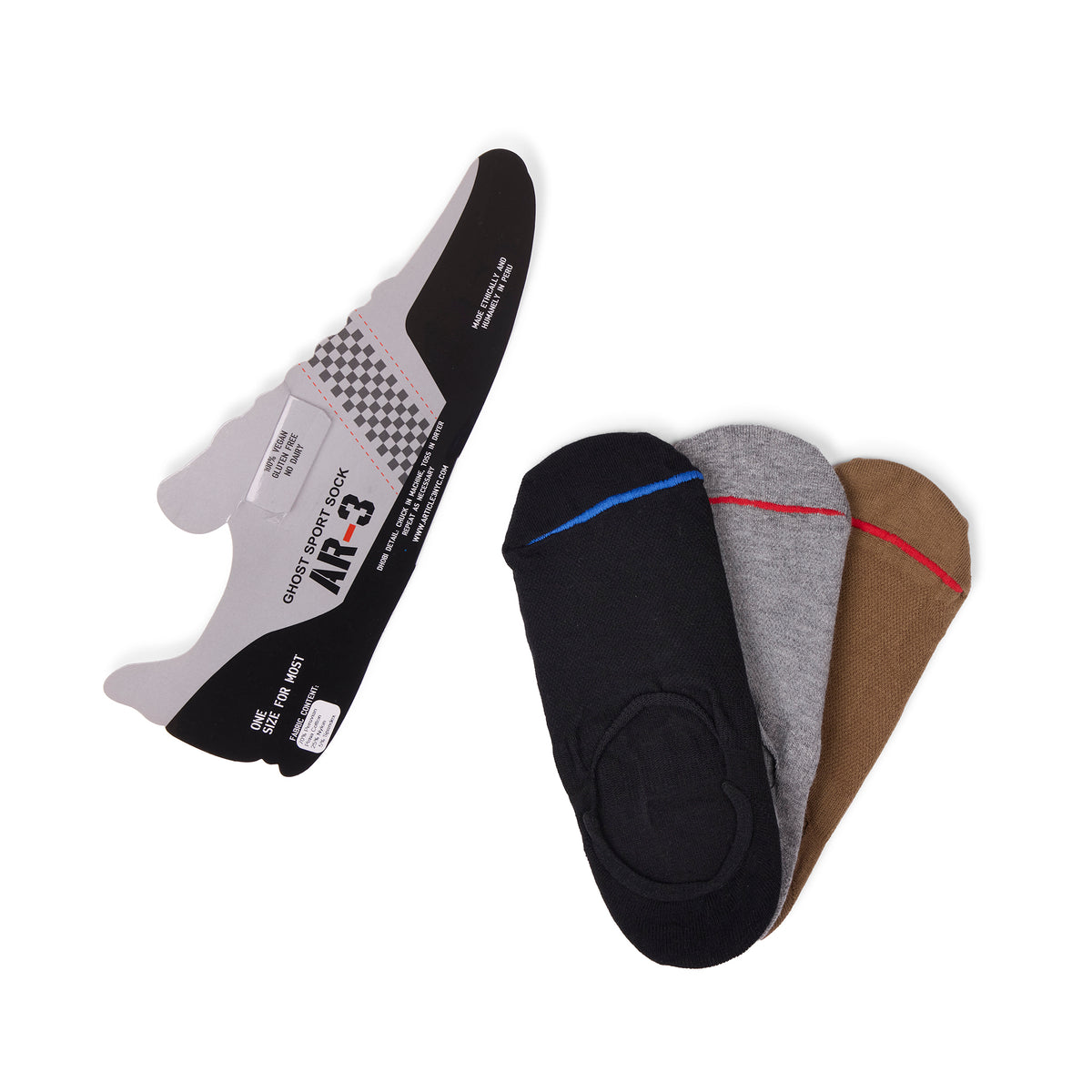 3 PACK GHOST SOCKS
