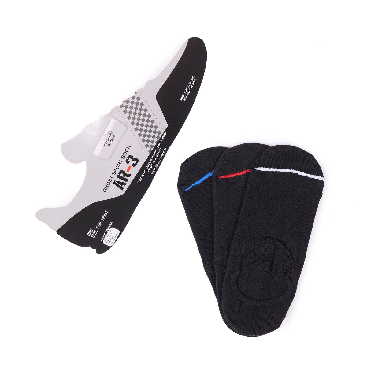 3 PACK GHOST SOCKS
