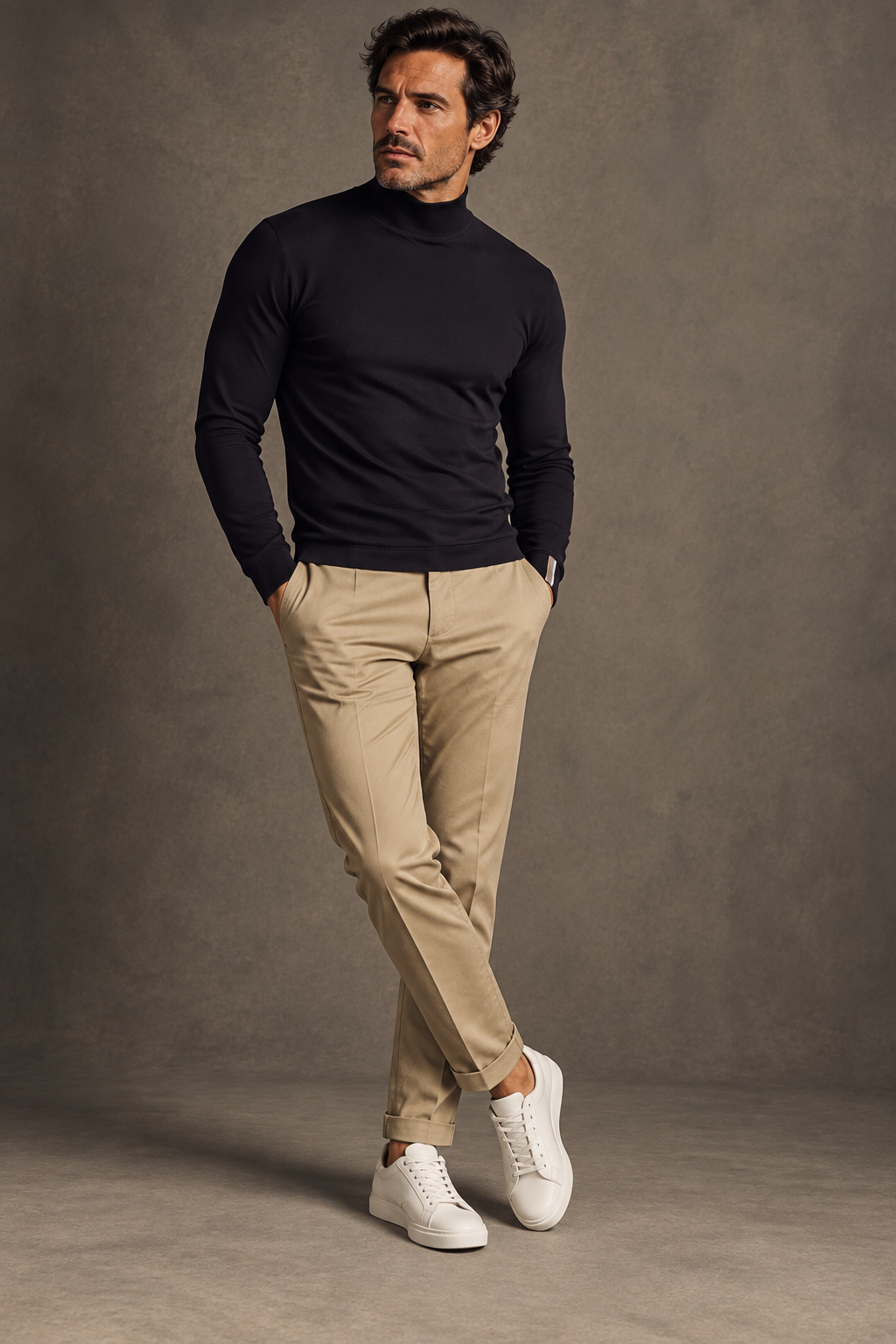 MOCK POLO BLACK