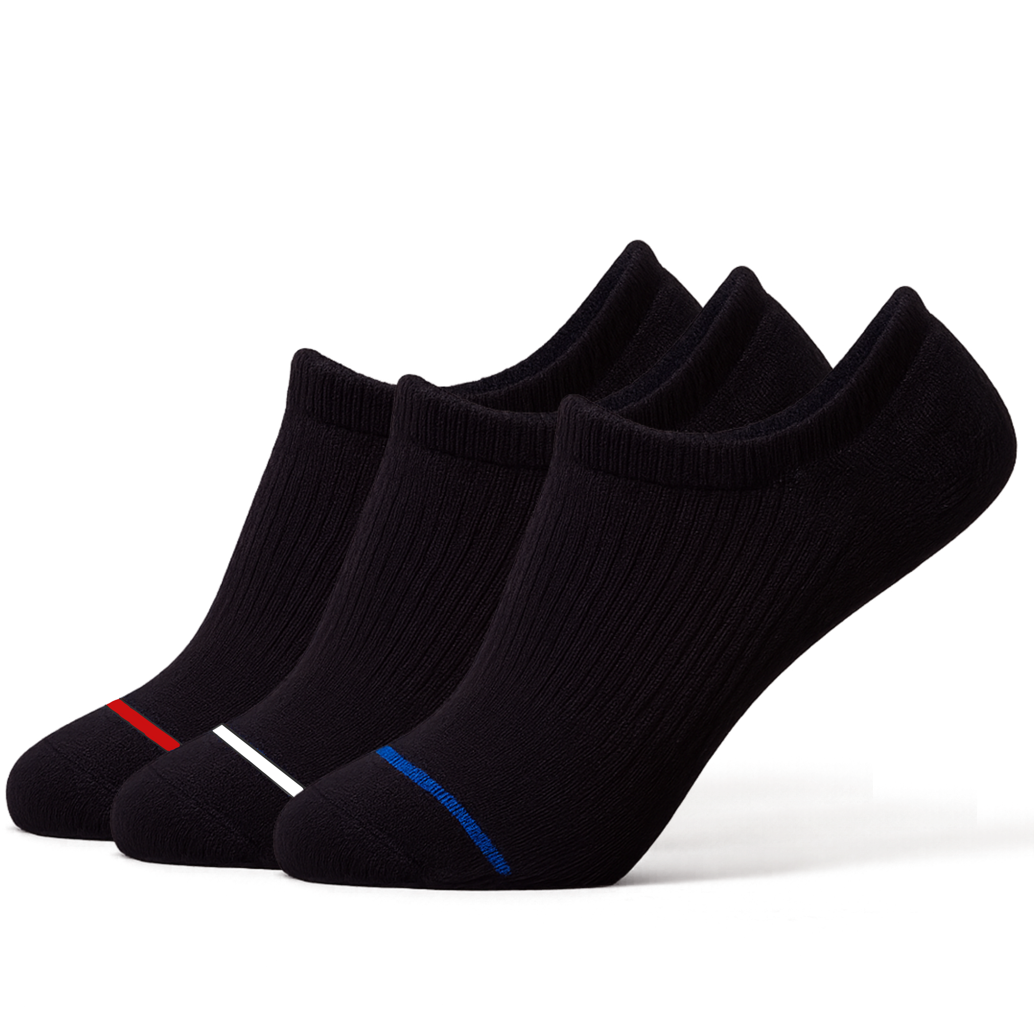 3 PACK GHOST SOCKS ALL BLACK