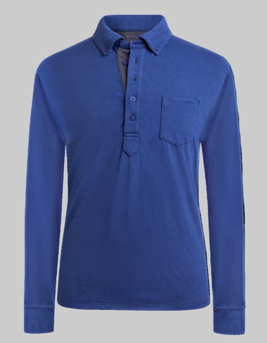 GIKEN LONG SLEEVE POLO NAVY