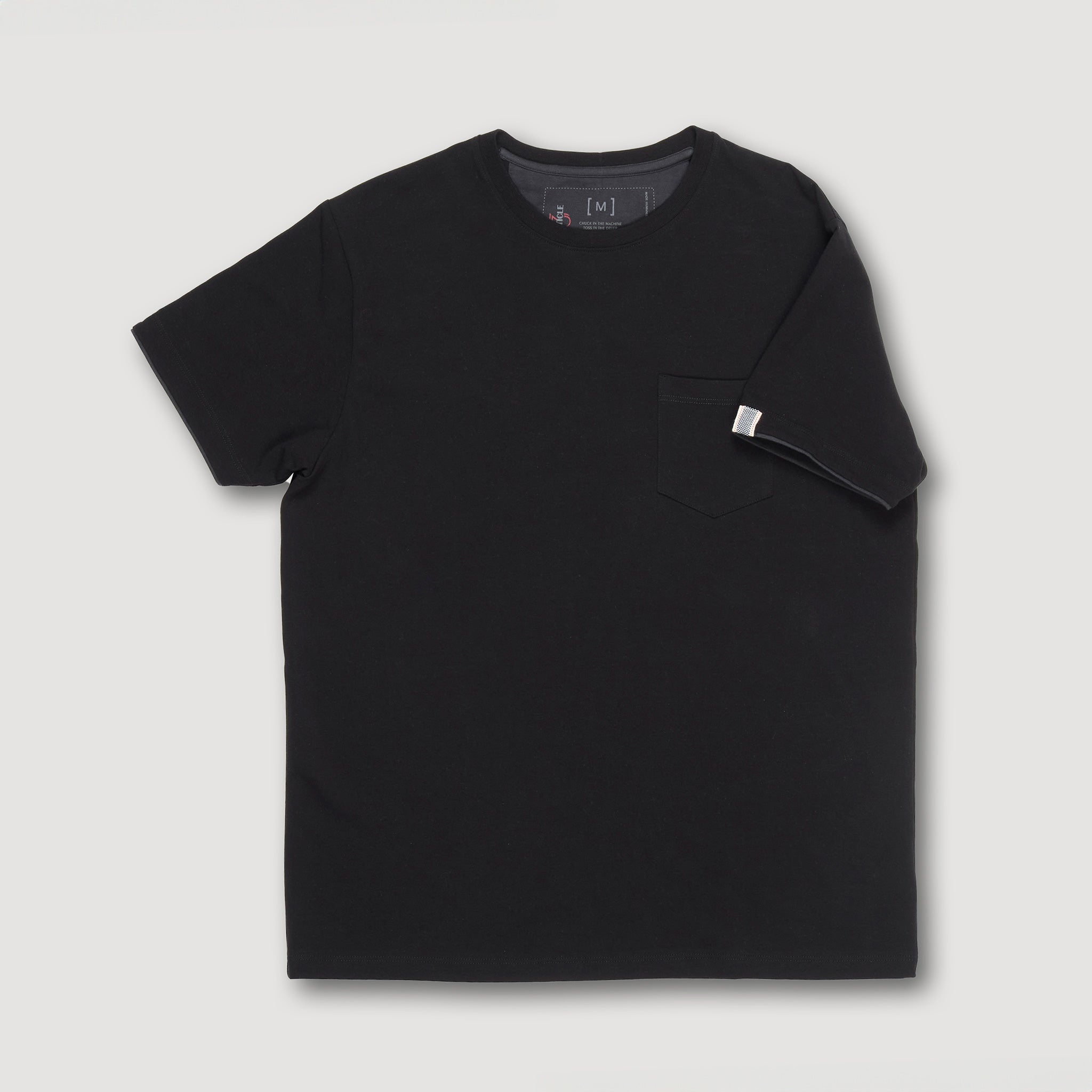 SHORT SLEEVE POCKET TEE BLACK