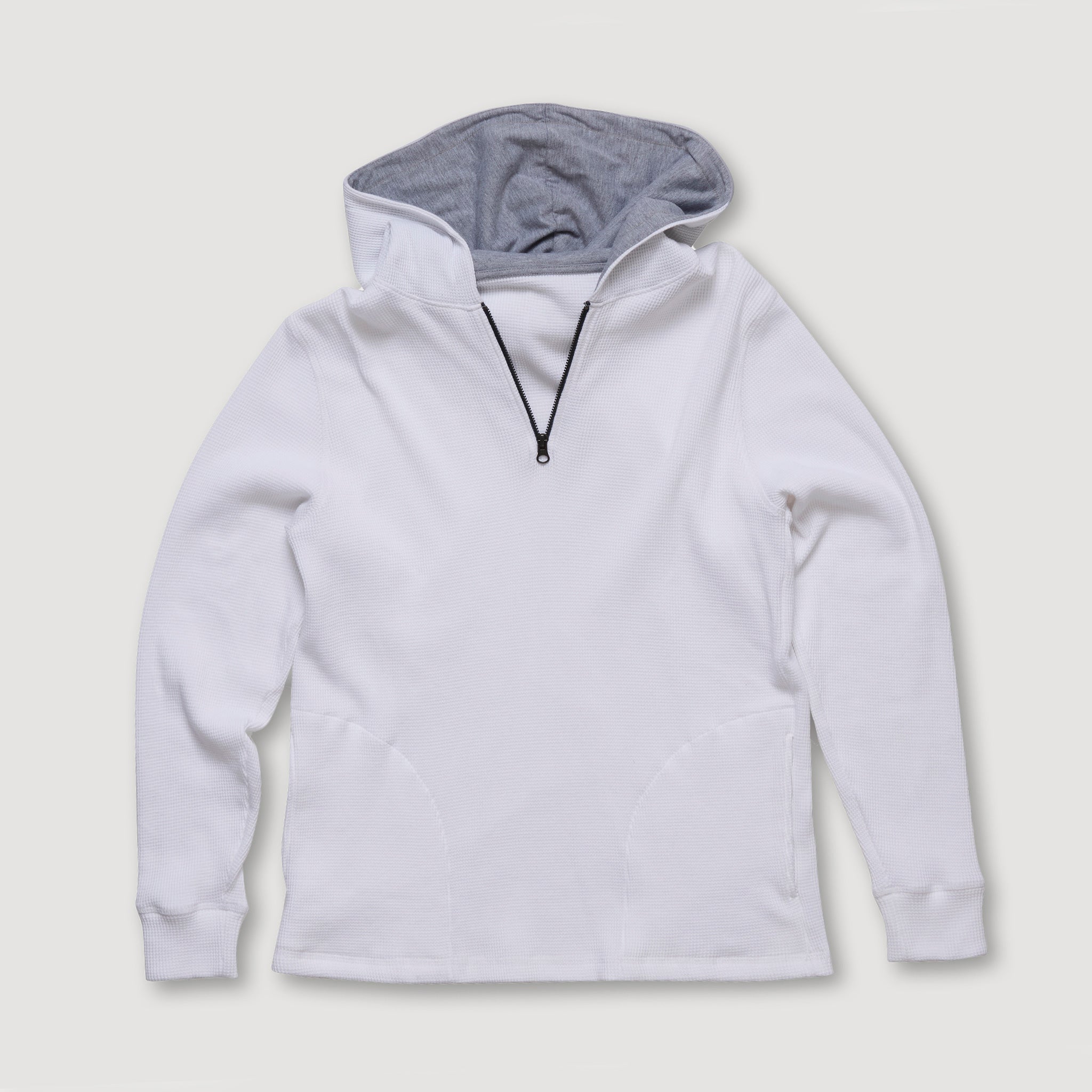 WAFFLE HOODIE WHITE